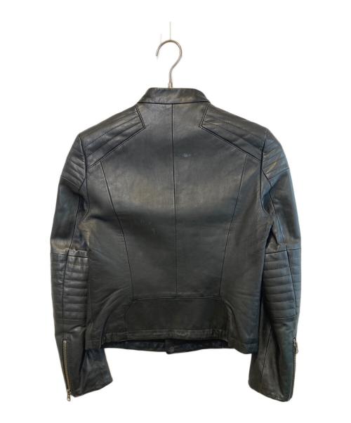 PAUL SMITH（ポールスミス）PAUL SMITH (ポールスミス) スタンドカラーシープレザージャケット ブラック サイズ:38の古着・服飾アイテム