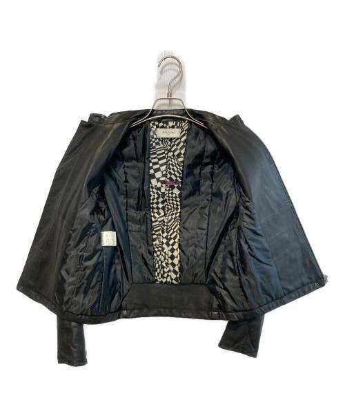 PAUL SMITH（ポールスミス）PAUL SMITH (ポールスミス) スタンドカラーシープレザージャケット ブラック サイズ:38の古着・服飾アイテム