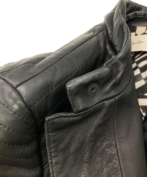 PAUL SMITH（ポールスミス）PAUL SMITH (ポールスミス) スタンドカラーシープレザージャケット ブラック サイズ:38の古着・服飾アイテム