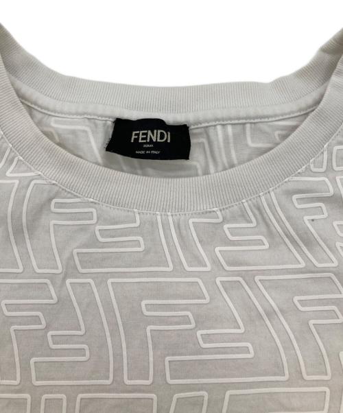 FENDI（フェンディ）FENDI (フェンディ) FFロゴコットンS/Sカットソー ホワイト サイズ:XLの古着・服飾アイテム