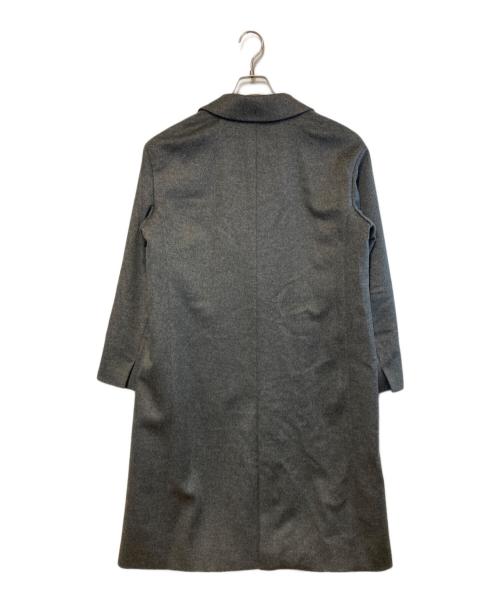 23区（ニジュウサンク）23区 (ニジュウサンク) ウールカシミヤビーバー チェスターコート グレー サイズ:38の古着・服飾アイテム