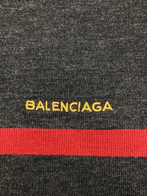 BALENCIAGA（バレンシアガ）BALENCIAGA (バレンシアガ) オーバーサイズVネックニット ブラック サイズ:Sの古着・服飾アイテム