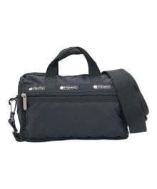 LeSportsac（レスポートサック）の古着「MINI DUFFEL CROSSBODY」｜ブラック