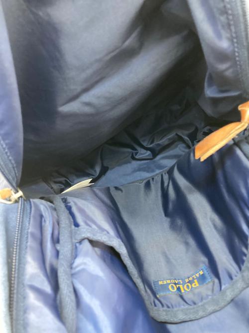 POLO RALPH LAUREN（ポロ・ラルフローレン）POLO RALPH LAUREN (ポロ・ラルフローレン) キャンバスリュック ネイビーの古着・服飾アイテム