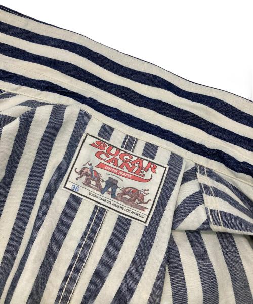 SUGAR CANE（シュガーケーン）SUGAR CANE (シュガーケーン) インディゴ ストライプカバーオール インディゴ×ホワイト サイズ:36の古着・服飾アイテム