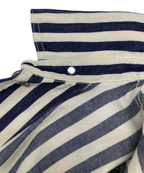 SUGAR CANE（シュガーケーン）SUGAR CANE (シュガーケーン) インディゴ ストライプカバーオール インディゴ×ホワイト サイズ:36の古着・服飾アイテム