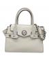 MICHAEL KORS（マイケル・コース）の古着「Carmen Small Saffiano Leather Belted Satchel」｜ホワイト