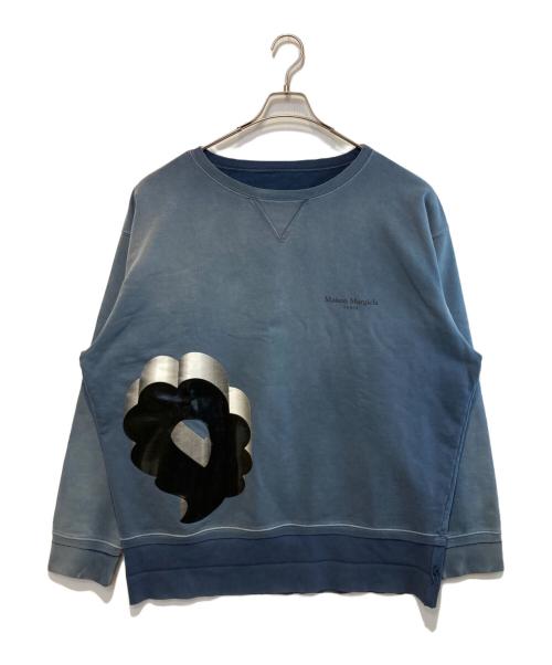 Maison Margiela（メゾンマルジェラ）Maison Margiela (メゾンマルジェラ) Oversized Symbol Crew Sweat ブルー サイズ:Mの古着・服飾アイテム