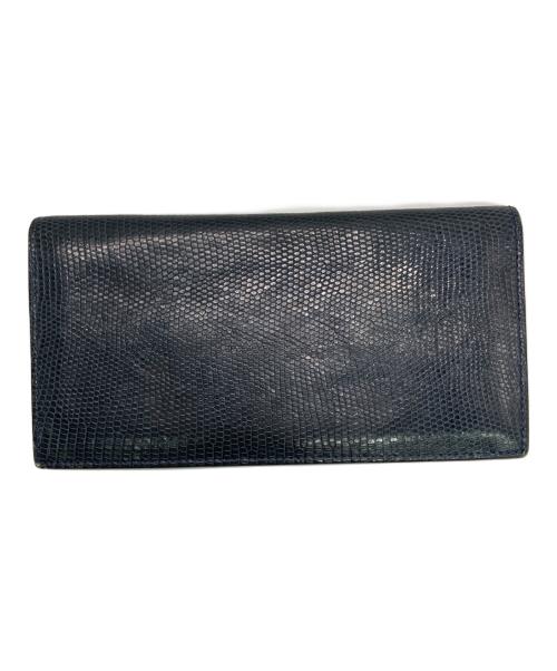 CAMILLE FOURNET（カミーユ・フォルネ）CAMILLE FOURNET (カミーユ・フォルネ) 2つ折り札入れ ネイビーの古着・服飾アイテム