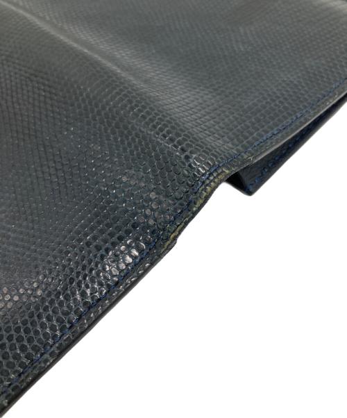 CAMILLE FOURNET（カミーユ・フォルネ）CAMILLE FOURNET (カミーユ・フォルネ) 2つ折り札入れ ネイビーの古着・服飾アイテム