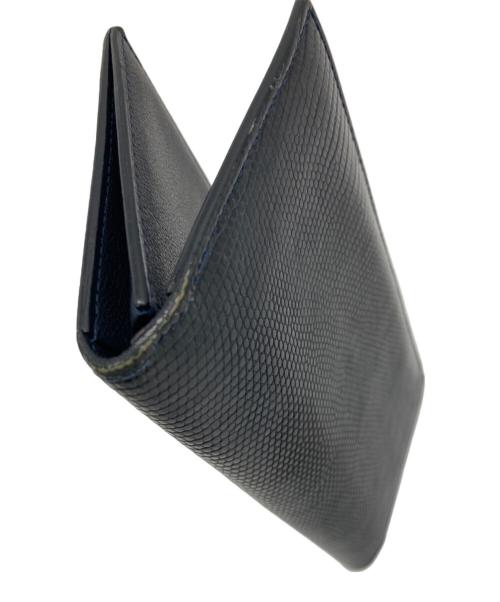 CAMILLE FOURNET（カミーユ・フォルネ）CAMILLE FOURNET (カミーユ・フォルネ) 2つ折り札入れ ネイビーの古着・服飾アイテム