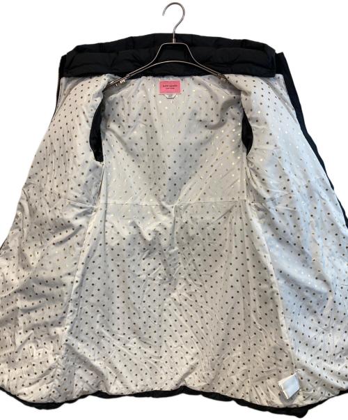 Kate Spade（ケイトスペード）Kate Spade (ケイトスペード) ボア切替ダウンコート ブラック サイズ:160CMの古着・服飾アイテム