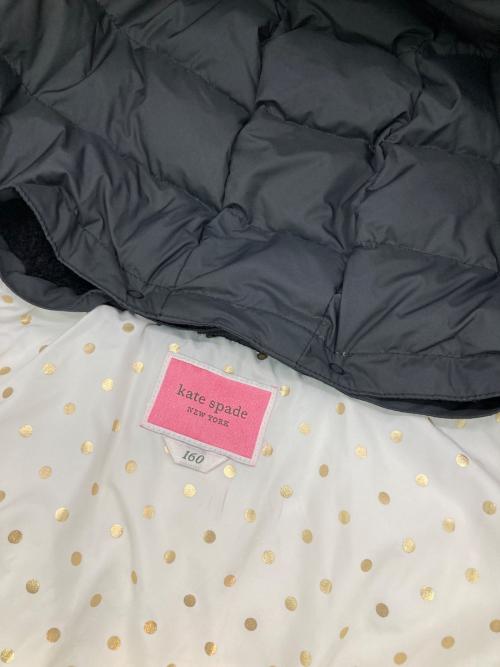 Kate Spade（ケイトスペード）Kate Spade (ケイトスペード) ボア切替ダウンコート ブラック サイズ:160CMの古着・服飾アイテム