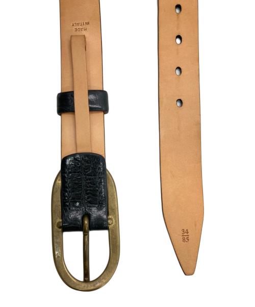 J&M DAVIDSON（ジェイ＆エム デヴィッドソン）J&M DAVIDSON (ジェイ＆エム デヴィッドソン) レザーベルト ブラック サイズ:34/85の古着・服飾アイテム