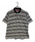 SUPREME（シュプリーム）の古着「Textured Stripe Polo」｜ブラック×グレー