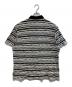 SUPREME (シュプリーム) Textured Stripe Polo ブラック×グレー サイズ:XL：8000円