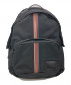 PAUL SMITHポールスミス）の古着「シグネイチャーストライプリュック」｜ブラック