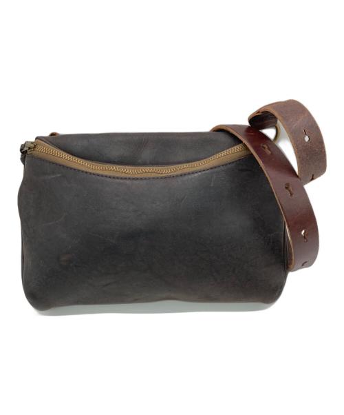SLOW（スロウ）SLOW (スロウ) レザーショルダーバッグ ブラウンの古着・服飾アイテム