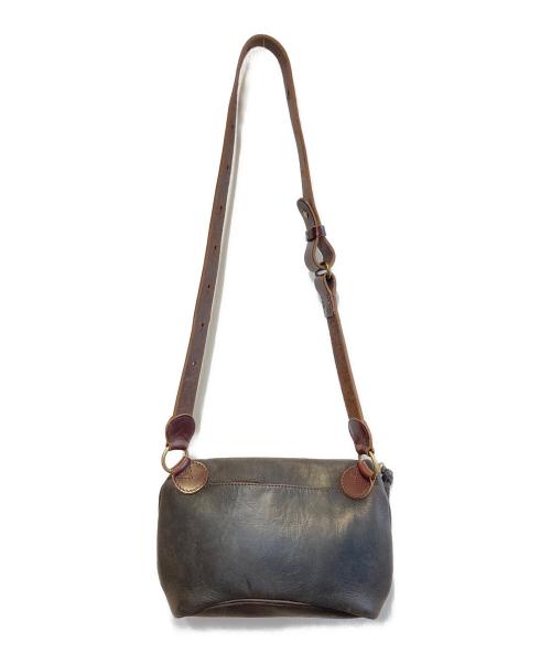 SLOW（スロウ）SLOW (スロウ) レザーショルダーバッグ ブラウンの古着・服飾アイテム