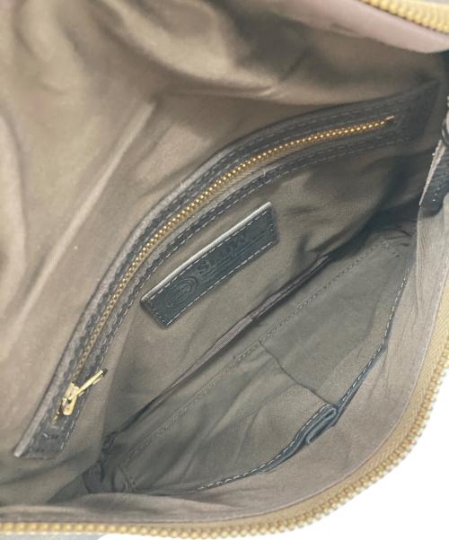 SLOW（スロウ）SLOW (スロウ) レザーショルダーバッグ ブラウンの古着・服飾アイテム