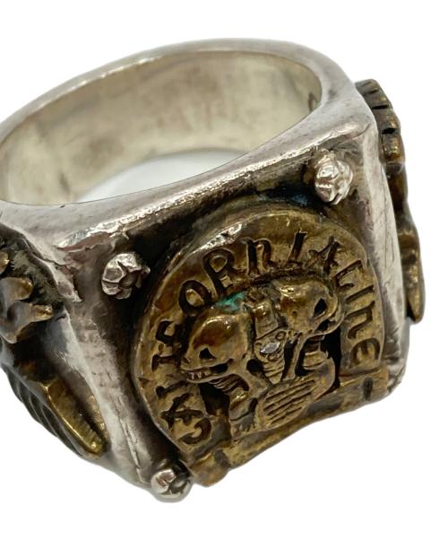 California Line（カリフォルニア ライン）California Line (カリフォルニア ライン) スカルフライトメキシカンリング サイズ:27号の古着・服飾アイテム