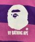 中古・古着 A BATHING APE (アベイシングエイプ) ポロシャツ パープル サイズ:Ｌ：7000円