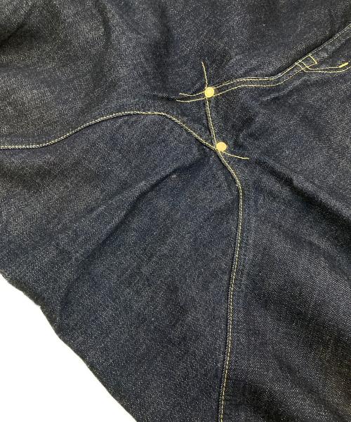 FUMITO GANRYU（フミトガンリュウ）FUMITO GANRYU (フミトガンリュウ) ワンウォッシュ加工テ゛ニム インディゴ サイズ:2の古着・服飾アイテム