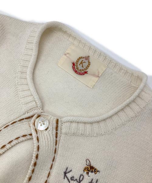 KARL HELMUT（カールヘルム）KARL HELMUT (カールヘルム) ニットカーディガン ベージュ サイズ:Lの古着・服飾アイテム