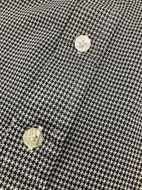 TOWN CRAFT（タウンクラフト）TOWN CRAFT (タウンクラフト) ［古着］千鳥柄シャツ ブラック×ホワイト サイズ:Lの古着・服飾アイテム