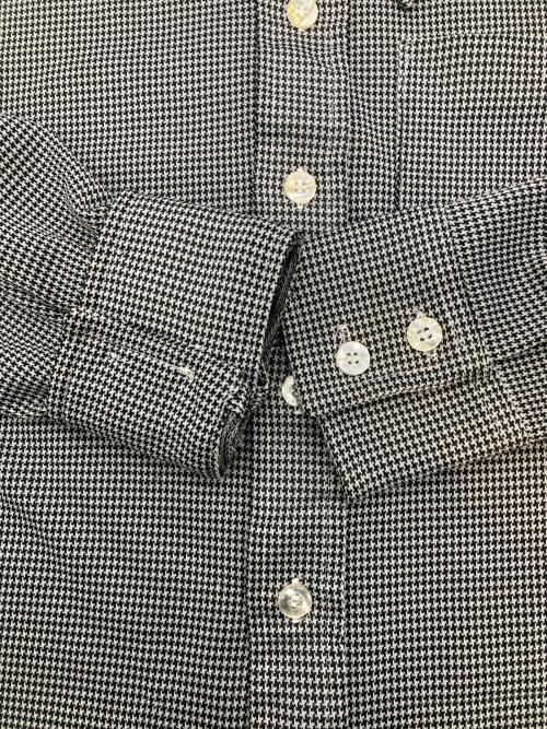 TOWN CRAFT（タウンクラフト）TOWN CRAFT (タウンクラフト) ［古着］千鳥柄シャツ ブラック×ホワイト サイズ:Lの古着・服飾アイテム