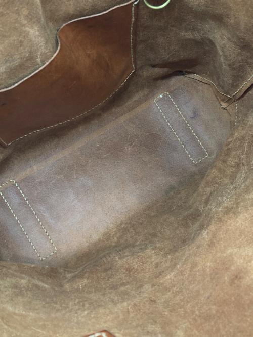 genten（ゲンテン）genten (ゲンテン) アマーノレザートートバッグ ブラウンの古着・服飾アイテム