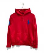 POLO RALPH LAURENポロ・ラルフローレン）の古着「プルオーバーパーカー」｜レッド