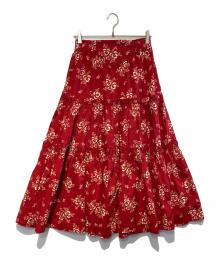 sea NEW YORK（シー ニューヨーク）の古着「ALESSIA PRINT コットン プリントティアードスカート」｜レッド