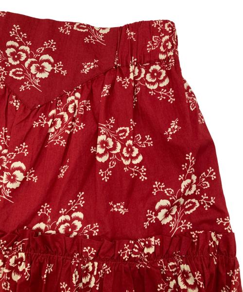 sea NEW YORK（シー ニューヨーク）sea NEW YORK (シー ニューヨーク) ALESSIA PRINT コットン プリントティアードスカート レッド サイズ:Sの古着・服飾アイテム