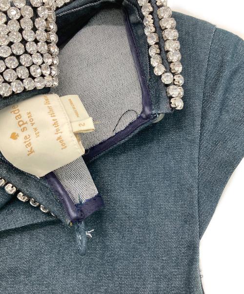 Kate Spade（ケイトスペード）Kate Spade (ケイトスペード) DENIM KIMBERLY DRESS インディゴ サイズ:2の古着・服飾アイテム
