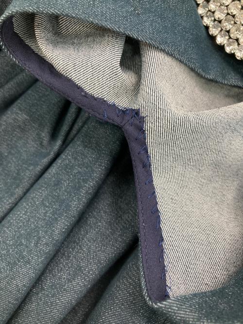 Kate Spade（ケイトスペード）Kate Spade (ケイトスペード) DENIM KIMBERLY DRESS インディゴ サイズ:2の古着・服飾アイテム
