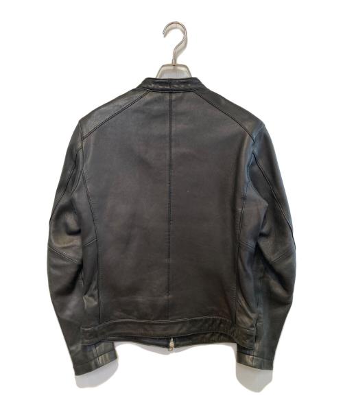 BEAUTY&YOUTH（ビューティーアンドユース）BEAUTY&YOUTH (ビューティーアンドユース) ラムレザーシングルライダースジャケット ブラック サイズ:Mの古着・服飾アイテム
