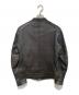 BEAUTY&YOUTH (ビューティーアンドユース) ラムレザーシングルライダースジャケット ブラック サイズ:M：9000円