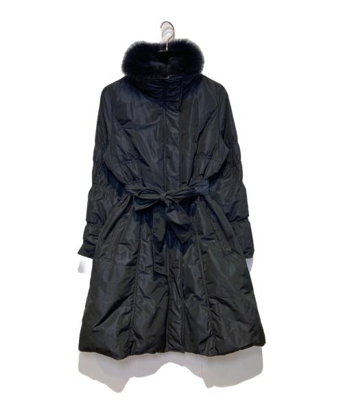 DAMA collection（ダーマコレクション）DAMA collection (ダーマコレクション) フォックスファーダウンコート ネイビー サイズ:Lの古着・服飾アイテム