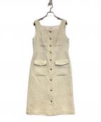 GRACE CLASSグレースクラス）の古着「ツイードワンピース」｜アイボリー