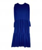 Curensologyカレンソロジー）の古着「リブラン2WAYニットワンピース」｜ネイビー