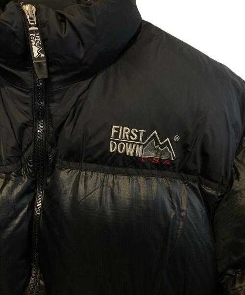 FIRST DOWN（ファーストダウン）FIRST DOWN (ファーストダウン) ダウンジャケット ブラック サイズ:Lの古着・服飾アイテム