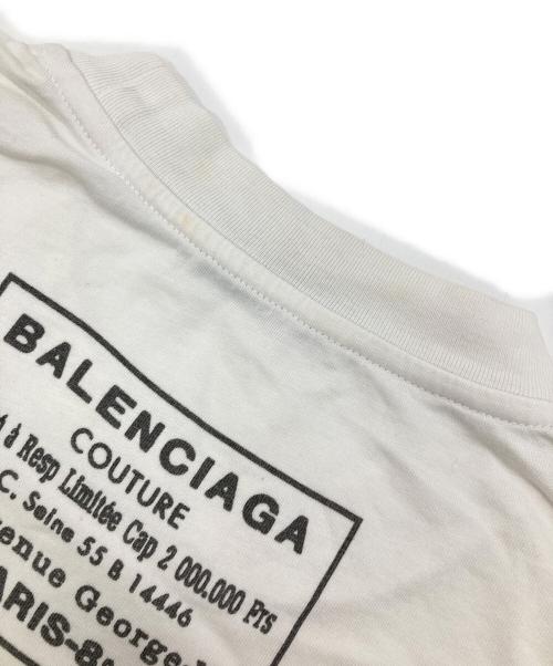 BALENCIAGA（バレンシアガ）BALENCIAGA (バレンシアガ) プリントカットソー ホワイト サイズ:Sの古着・服飾アイテム