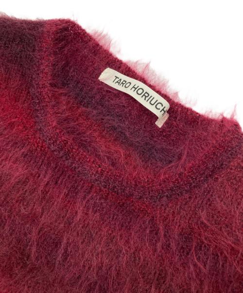 TARO HORIUCHI（タロウホリウチ）TARO HORIUCHI (タロウホリウチ) モヘア混ニット レッド サイズ:Freeの古着・服飾アイテム