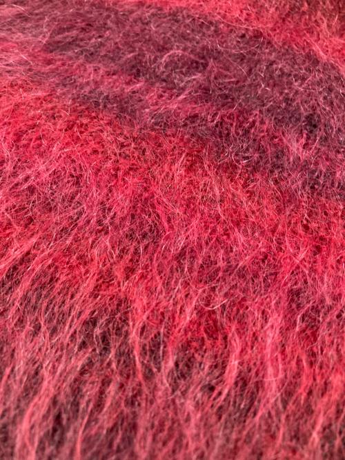 TARO HORIUCHI（タロウホリウチ）TARO HORIUCHI (タロウホリウチ) モヘア混ニット レッド サイズ:Freeの古着・服飾アイテム