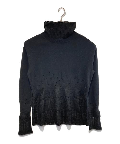 3.1 phillip lim（スリーワンフィリップリム）3.1 phillip lim (スリーワンフィリップリム) デザインタートルネックニット ブラック サイズ:Sの古着・服飾アイテム
