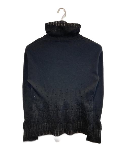3.1 phillip lim（スリーワンフィリップリム）3.1 phillip lim (スリーワンフィリップリム) デザインタートルネックニット ブラック サイズ:Sの古着・服飾アイテム
