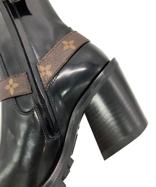 LOUIS VUITTON（ルイ ヴィトン）LOUIS VUITTON (ルイ ヴィトン) リミットレスラインブーツ ブラック×ブラウン サイズ:37 1/2の古着・服飾アイテム