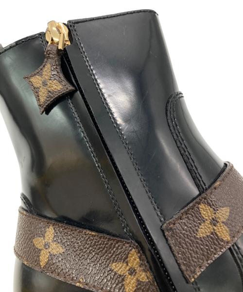 LOUIS VUITTON（ルイ ヴィトン）LOUIS VUITTON (ルイ ヴィトン) リミットレスラインブーツ ブラック×ブラウン サイズ:37 1/2の古着・服飾アイテム