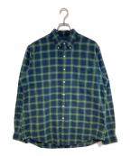 RALPH LAURENラルフローレン）の古着「チェックBDシャツ」｜グリーン×ネイビー